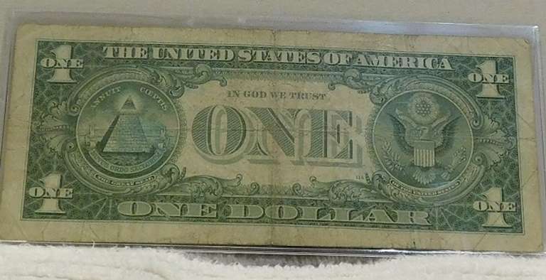 1957 Star Note $1 Sil Cert, circ.