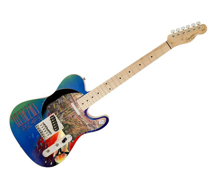 Steve Perry Autographed Signed Journey Fender Photo Graphics Guitar ACOA