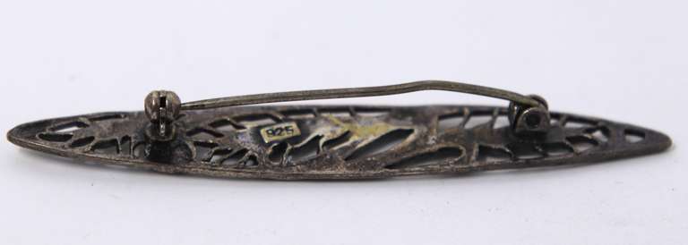 Vintage Sterling Silver Pin Brooch