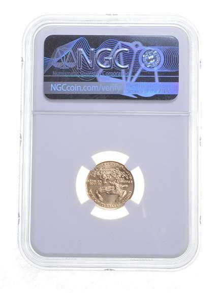 MS70 1986 $5 American Gold Eagle - Graded NGC