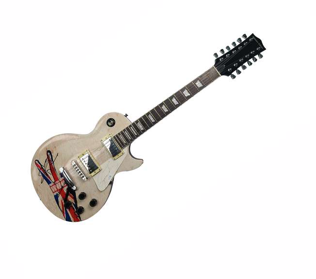 The Who Autographed Signed Graphics Photo 12-String Guitar ACOA