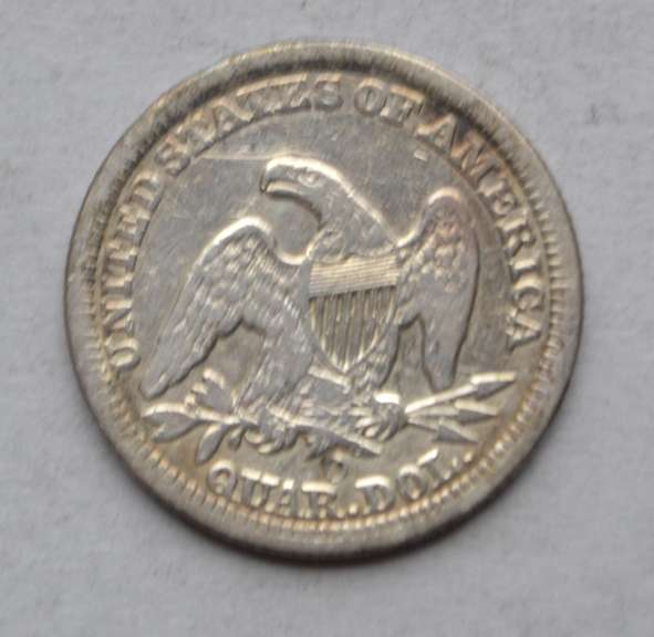 1858 O Seated Quarter