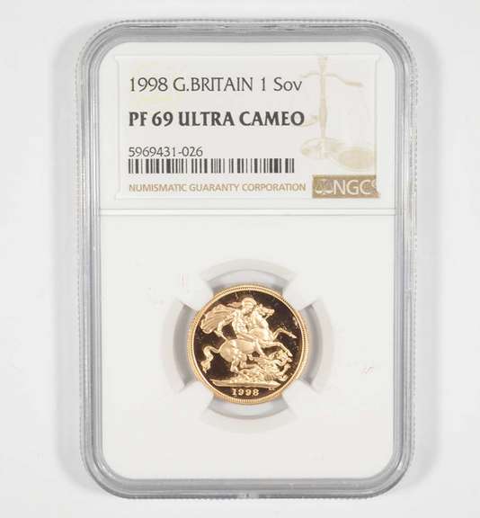 PF69 UCAM 1998 Great Britain 1 Sovereign - Graded NGC
