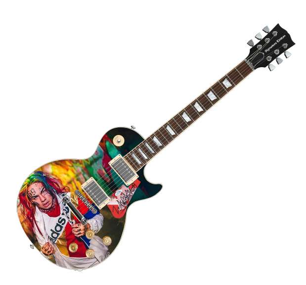 Tekashi69 Autographed Signed Custom Photo Graphics Guitar ACOA
