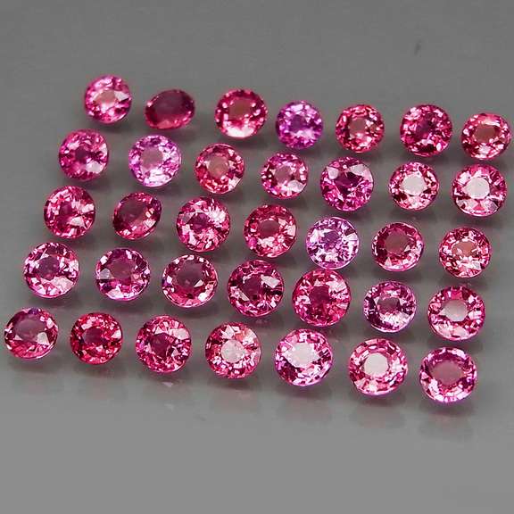 Ravishing 8.35ct violet pink Rhodolite Garnet set