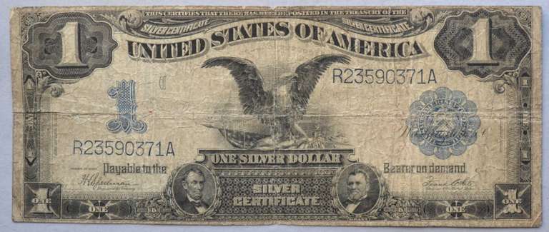 1899 Series $ 1 Black Eagle Silver Certificate