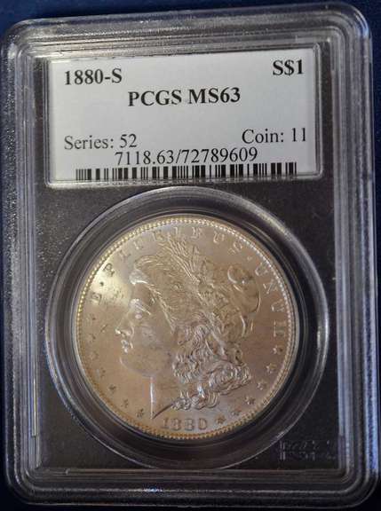 1880-S MS63 Morgan $ PGCS