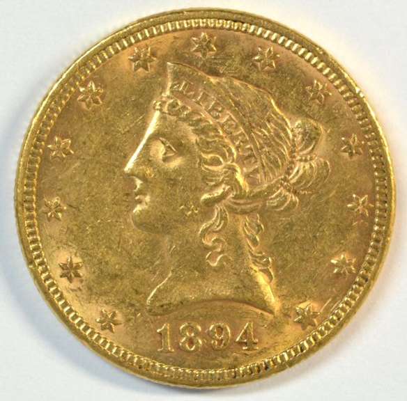 Fully struck and lustrous 1894 $10 Liberty Gold Piece