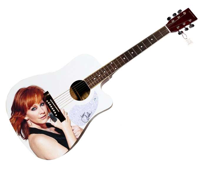 Reba McEntire Autographed Signed Acoustic Graphics Guitar ACOA