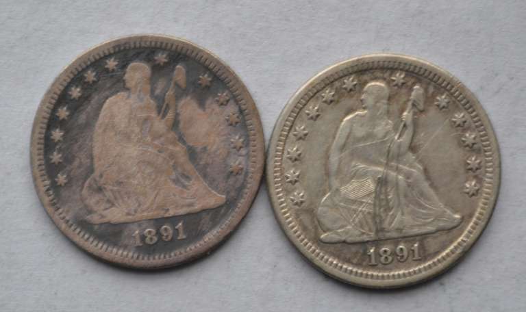 1891 1891 S Seated Quarter