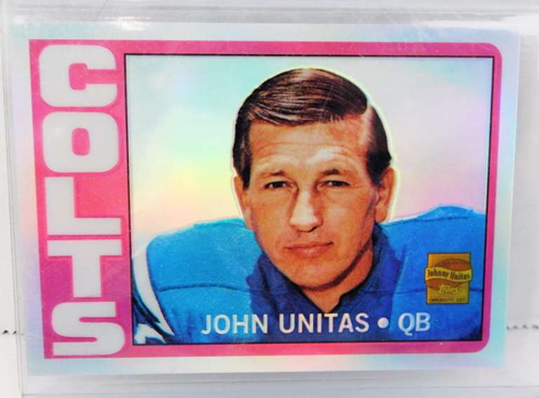 Johnny Unitas Topps #165 Reprint Football Card
