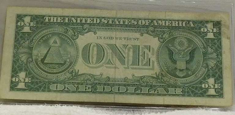 1957-B Star Note $1 Sil Cert, almost Unc