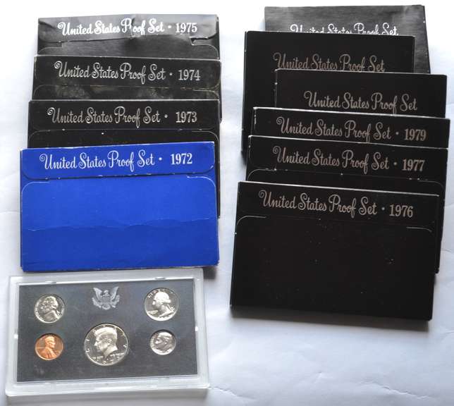 1973-1982 US Proof Set Lot