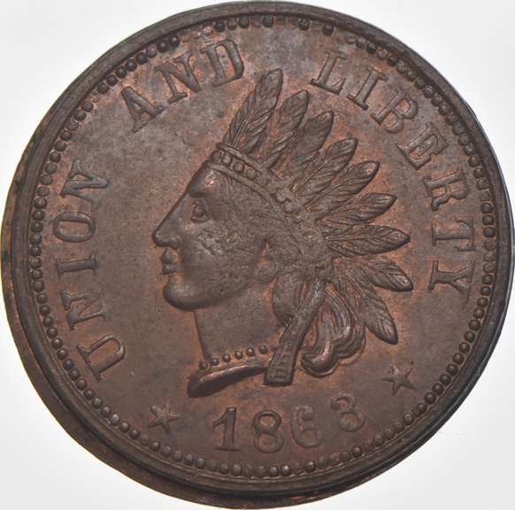 1863 Union & Liberty Civil War Token Off Center