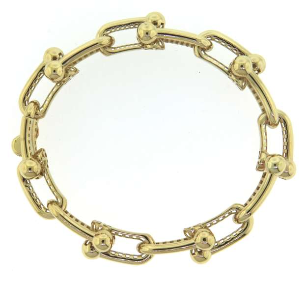 Original Handmade Italian 14k Gold Chain Bracelet