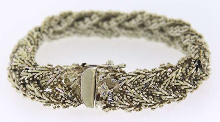 Vintage Sterling Silver Signed Bracelet