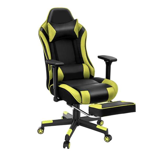 Gaming Chair Ergonomic Design 180 Max Reclining