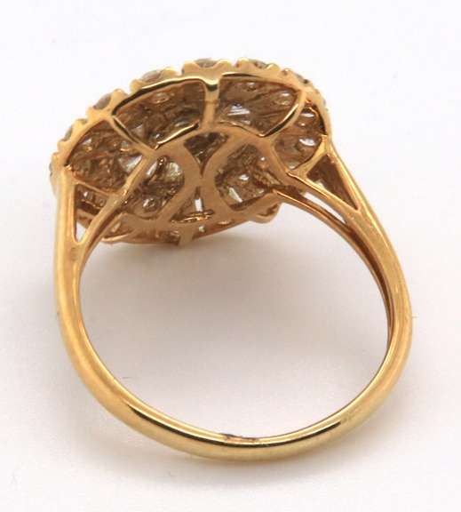 Perfect High Quality 18k Stamped Yellow Gold Diamond Ring