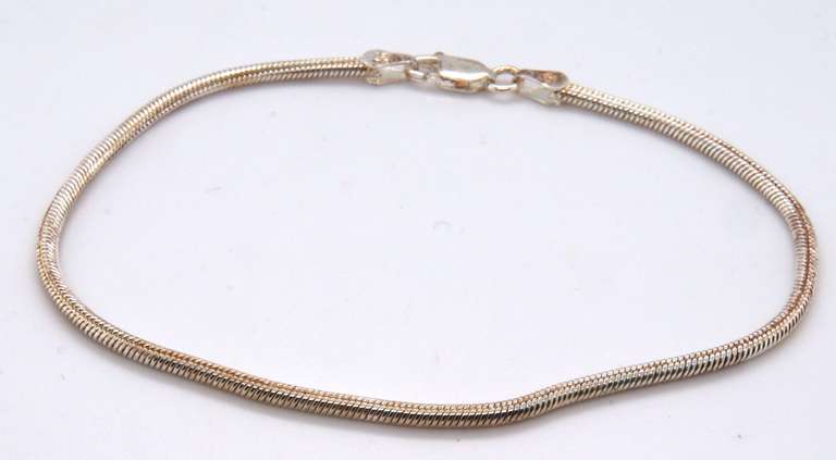 Italian Sterling Silver Chain Bracelet