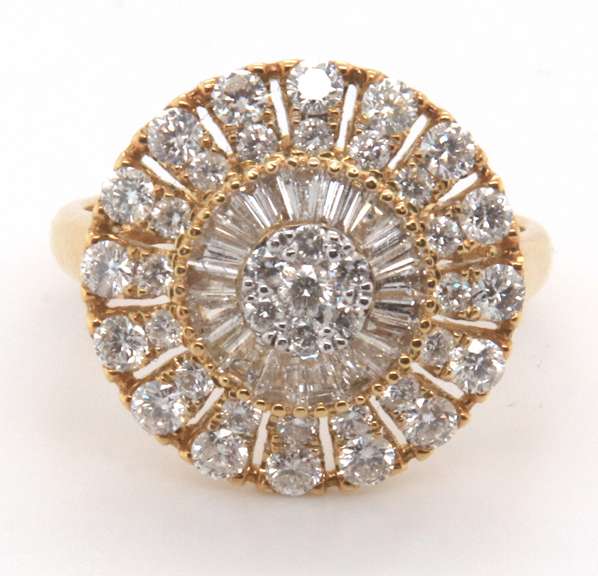 Perfect High Quality 18k Stamped Yellow Gold Diamond Ring
