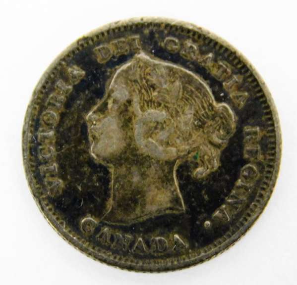Rare 1899 5 Cent Canada Coin