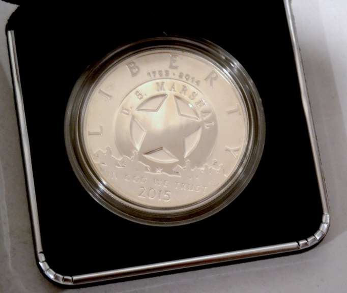 2015 US Marshalls 225 th Anniversary Unc Silver Dollar.