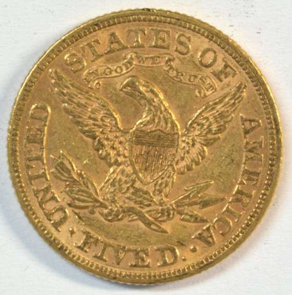 Original BU 1879 US $5 Liberty Gold Piece. Better date