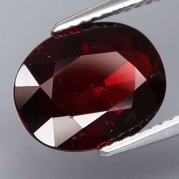 Amazing color in this 4.94ct dark red Garnet