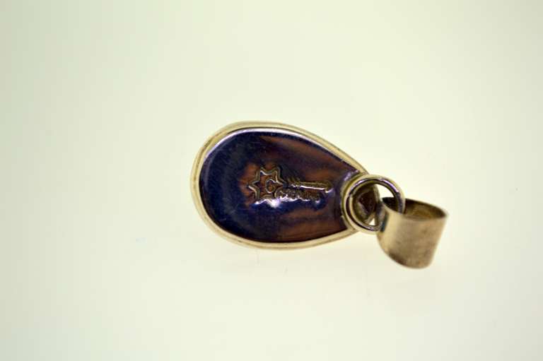 Sterling Silver Agate Pendant