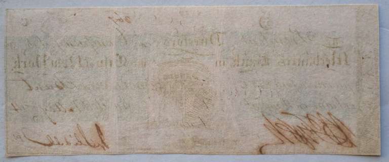 $ 5 Mechanics Bank Of New York City May 1 1814 Note