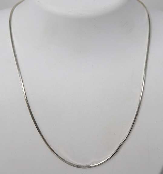 Vintage Sterling Silver Chain Necklace