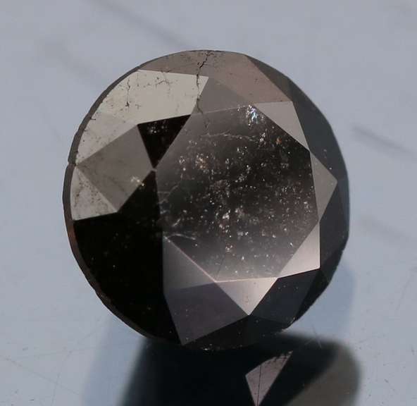 Beautiful 1.4ct smooth cut Black Diamond solitaire