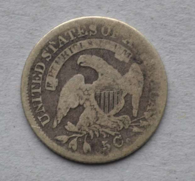 1835 Small Date Large 5 Bust Half Dime