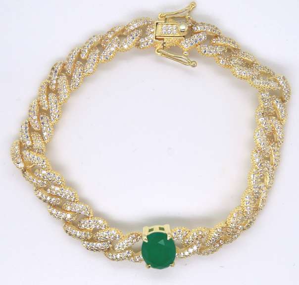 Sterling Silver Cubic Zirconia Bracelet