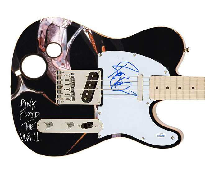 Pink Floyd Roger Waters Autographed Signed Fender Telecaster Photo Graphics Guitar ACOA