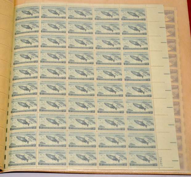 $34.50 Face Value Sheet US Stamps 1950-s Era