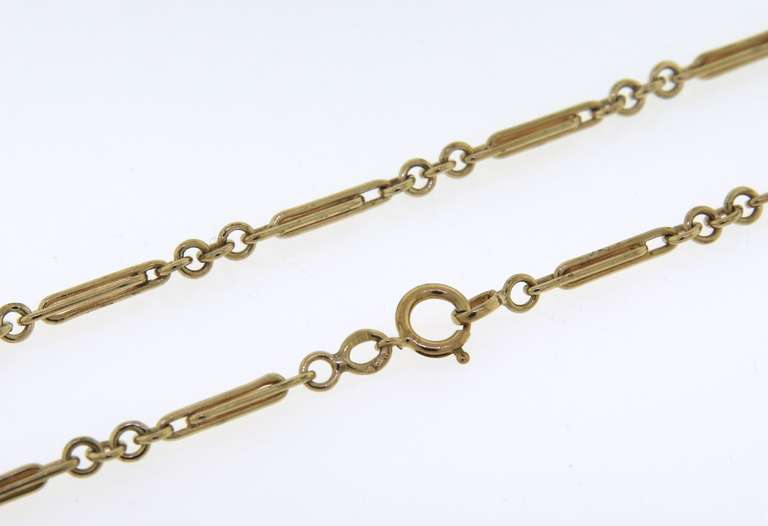 Vintage Yellow Gold Chain Necklace