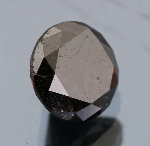 Gorgeous 1.10ct smooth cut Black Diamond solitaire