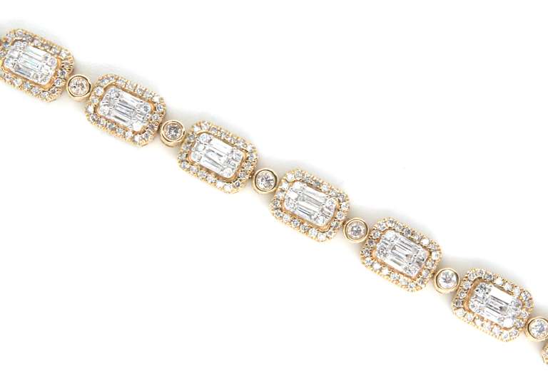 Precious Yellow Gold Diamond Bracelet