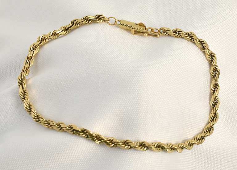 Easy to Wear 14k Rope Bracelet