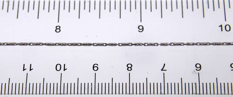 Gorgous Italian White Gold Chain Necklace