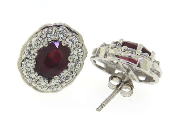 Sterling Silver Gemstone and CZ Earrings
