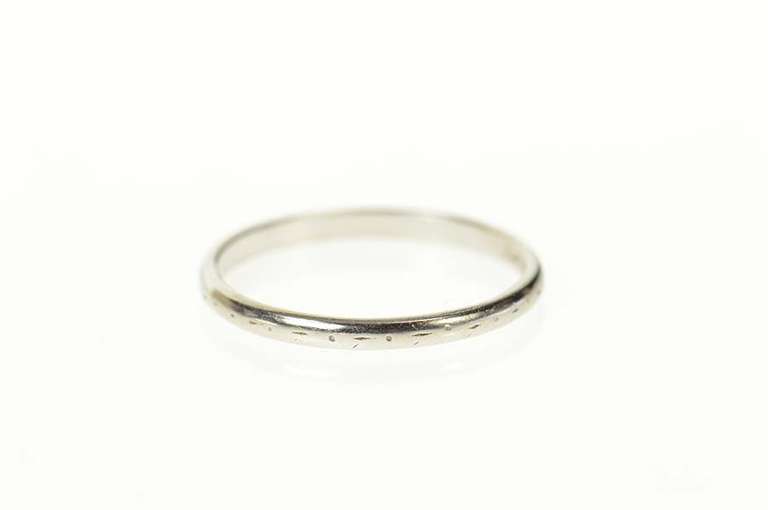 Platinum 1.8mm Classic Simple Wedding Band Ring