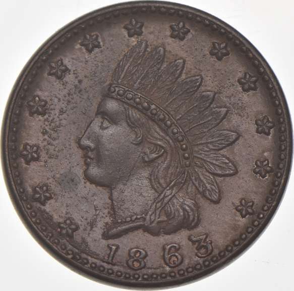 1863 Patriotic Civil War Token