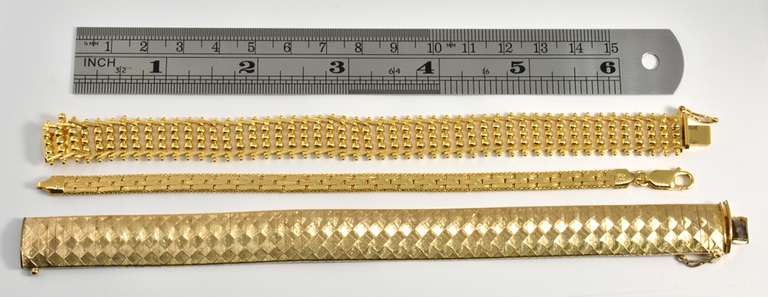 Lovely Group of 3 Vermeil Bracelets