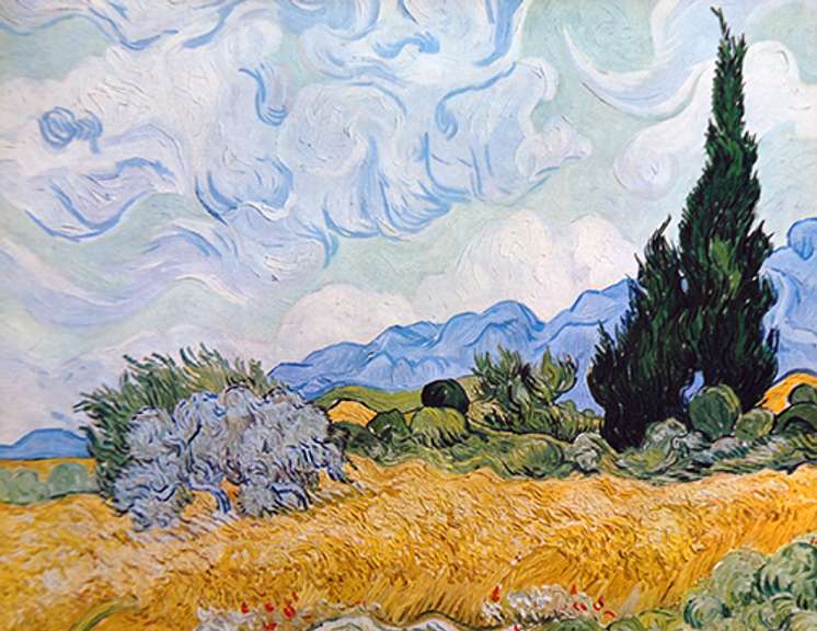 Vincent Van Gogh, Wheat Field with Cypresses