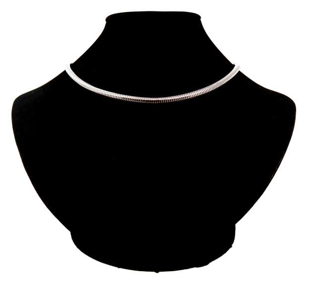 Alluring Handmade Italian Sterling Silver Flexible Snake Chain Necklace