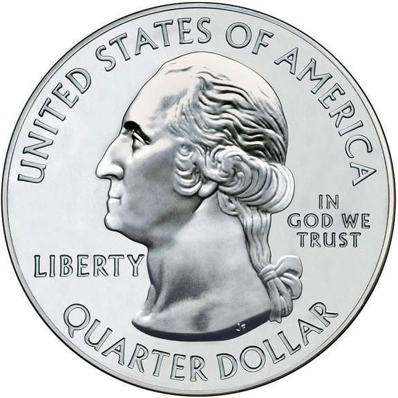 2011 America The Beautiful Five Ounce Silver Uncirculated Coin Glacier National Park Montana.