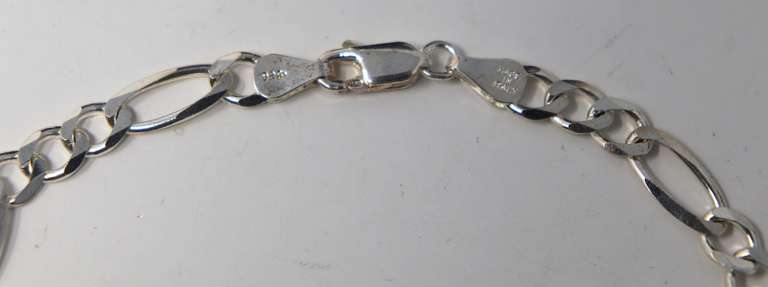 Italian Sterling Silver Figaro Bracelet