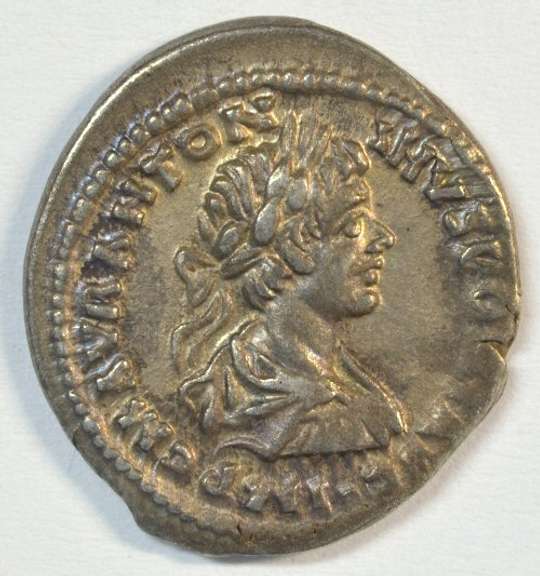 Original Mint State Caracalla Roman Silver Denarius 198-217 AD